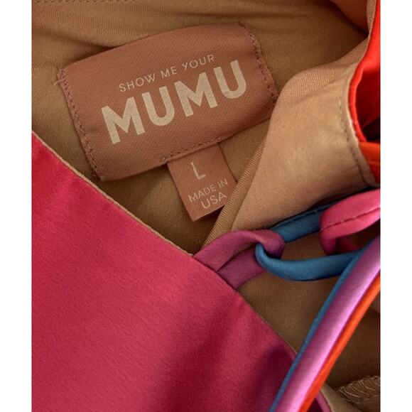 Show Me Your Mumu Dani Mini Dress Sunset Ombre L - Picture 6 of 11